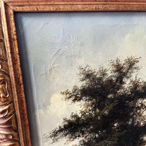 Nijland, Dutch Street Scene, Oil Painting, Framed For Sale - Image 12 of 16