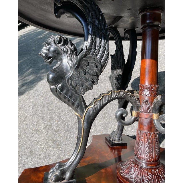 Late 19th Century Late 19th Century Neoclassical Griffin Console Table For Sale - Image 5 of 13