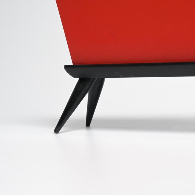Vintage Magazine Rack by Bois Manu, 1950s For Sale - Image 12 of 18