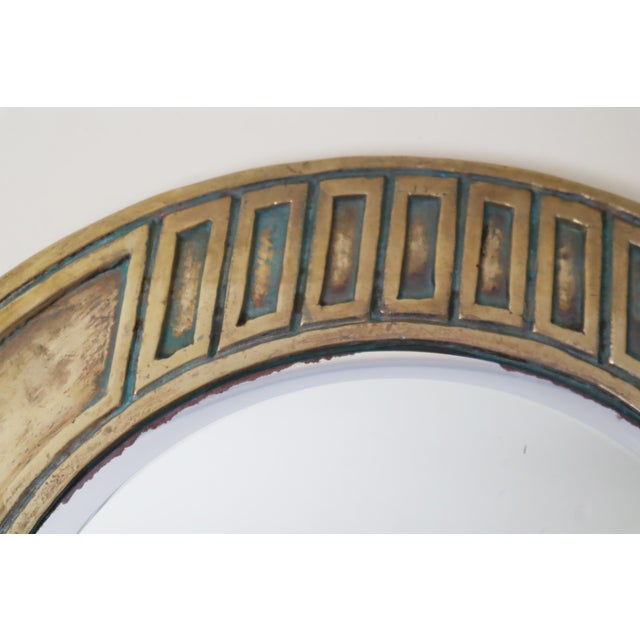 Mid-Century Modern Brass Round Wall Mirror, Italy, 1960s For Sale - Image 10 of 15