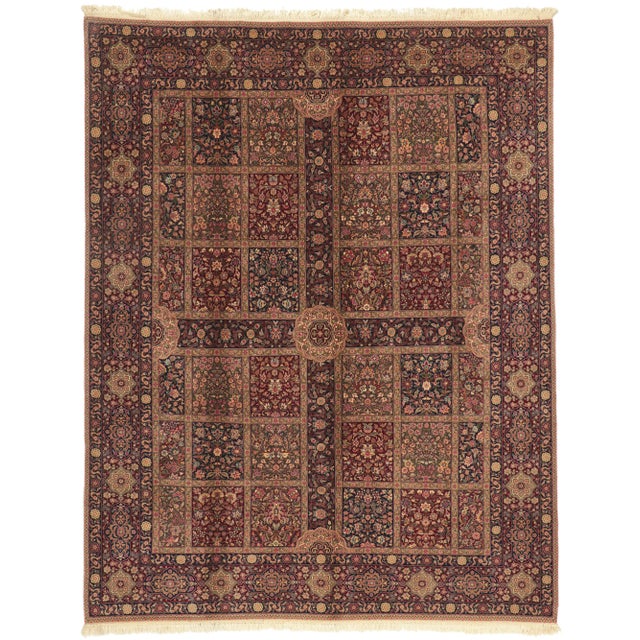 Vintage Persian Style Charbagh Rug - 07'10 X 09'11 For Sale - Image 10 of 10