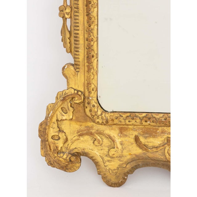 Wood 18th Century George II Giltwood Framed Mirror For Sale - Image 7 of 9
