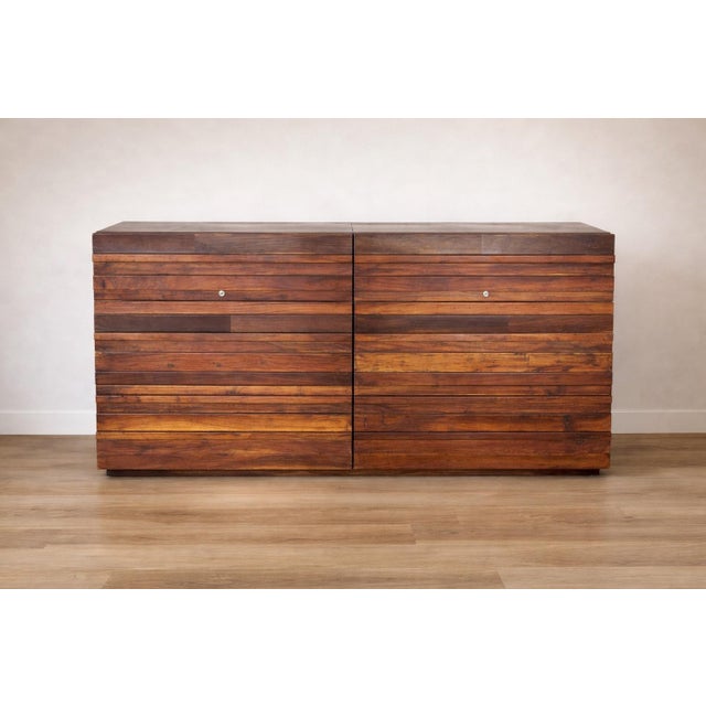 Contemporary Customized West Elm Stria 6-Drawer Dresser With Integrated Organizers & Locks For Sale - Image 3 of 9