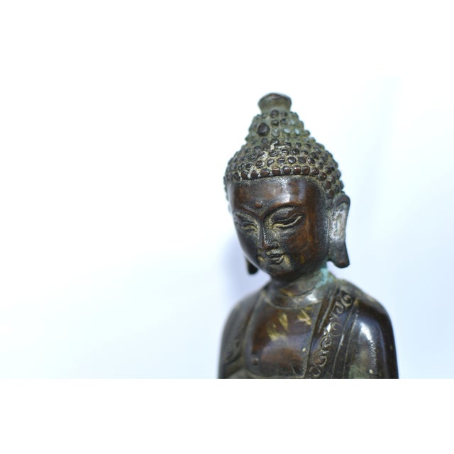 Chinese 19th Century Chinese Young Buddha on Lotus Throne For Sale - Image 3 of 12