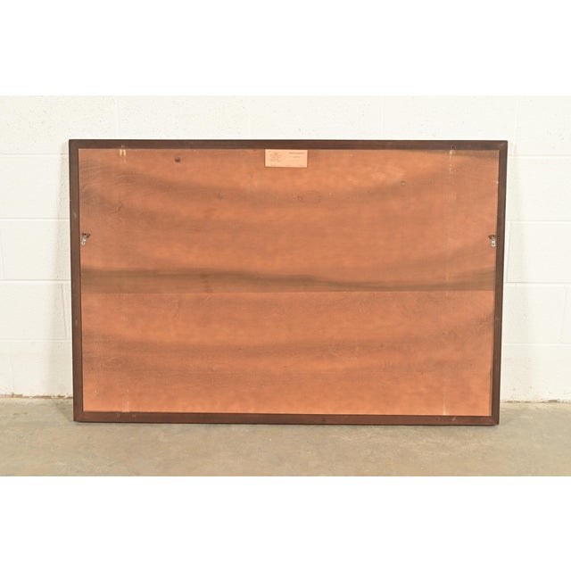 Brown Henkel Harris Federal Mahogany and Gold Gilt Framed Wall Mirror, 1972 For Sale - Image 8 of 11