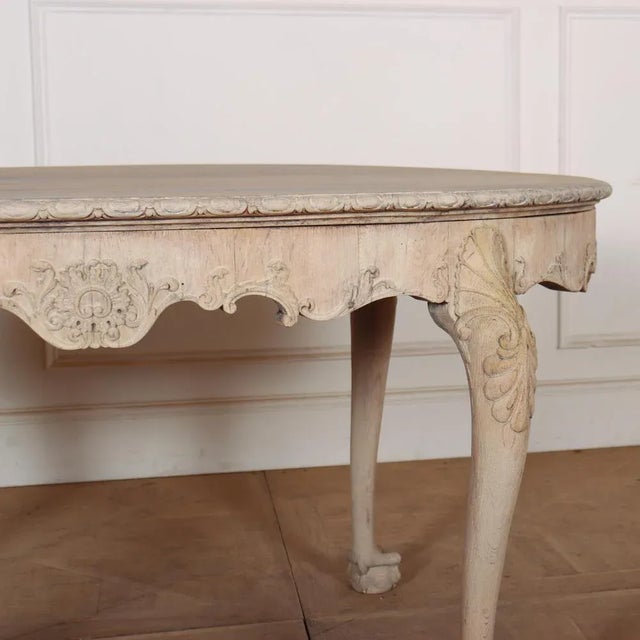 English Bleached Oak Centre Table For Sale - Image 6 of 9