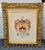 Gold Vintage Pair Framed Prints Coat of Arm Ornate Gold Gilt For Sale - Image 8 of 18