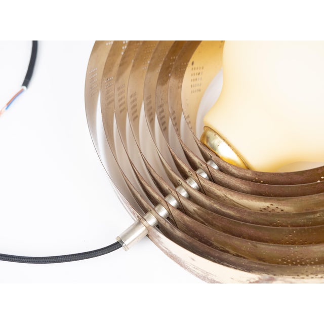 Gold Vintage Moon Pendant Lamp by Verner Panton for Louis Poulsen For Sale - Image 8 of 12