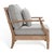 Wood Martinique Wood Patio Armchair - Natural / Grey For Sale - Image 7 of 8