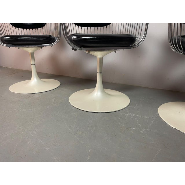 Vintage Swivel Dining Chairs attributed to Rudi Verelst for Novalux, Belgium, 1970s, Set of 4 For Sale - Image 13 of 16