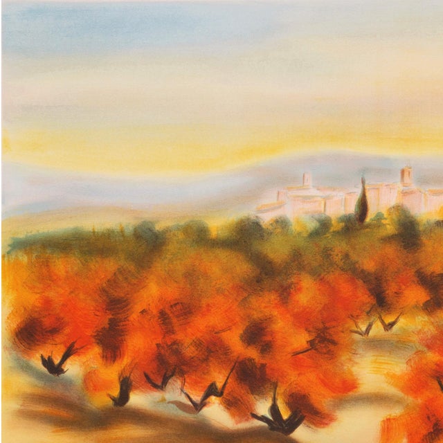 'Lourmarin' by Victor Zarou, French Post-Impressionist, Provence, Academie Julian, Paris Salon For Sale - Image 9 of 10