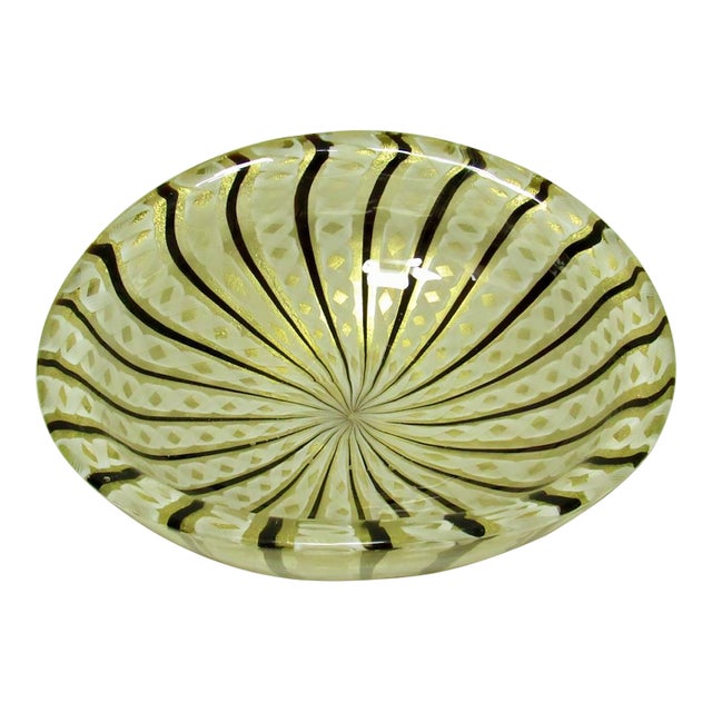 Italian Murano Art Glass Dish For Sale