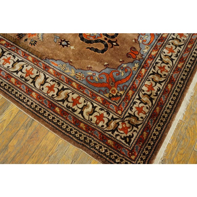 Antique Chinese Silk Rug For Sale - Image 11 of 12
