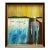 Paul Bowen Vintage 1990's Provincetown Modernist " Untitled Blue Trees " Original Signed Framed Mixed Media Painting For Sale