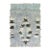 Powder Blue Abstract Vintage Turkish Tulu Mid-20th Century Shag Rug - 4'11" x 7' For Sale