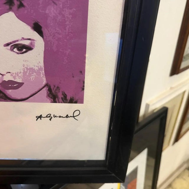 21st Century Andy Warhol Pop Art Framed Debbie Harry 22/200 Lithography For Sale - Image 9 of 10