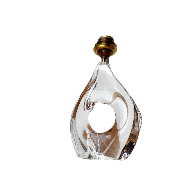 Mid-Century French Glass Table Lamp from Daum, 1960s For Sale