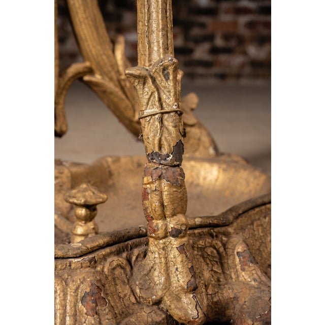 Gold Late 19th Century Ornate Cast Iron Hall Tree For Sale - Image 8 of 8