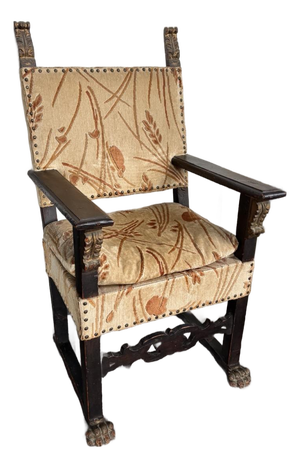 17th or 18th Century Renaissance Throne Arm Chair