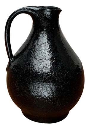 Mid-Century Minimalist Studio Pottery Carafe Vase from BKW Böttger Keramik Wandsbek, Hamburg, Germany, 1960s