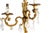 Gold Early 19th Century Louis XV Style Rococo Gilt Brass Mounted Rock Crystal Two-light Sconces - a Pair For Sale - Image 8 of 9