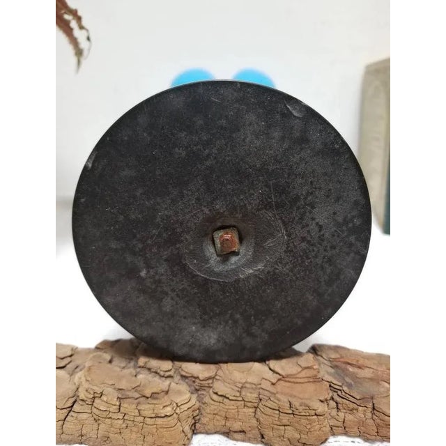 French Napoleon III Blue Opaline Glass Compotiere Table Centerpiece, 1890s For Sale - Image 10 of 11