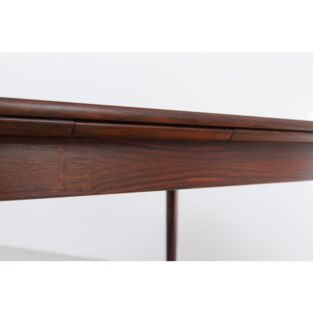 1960s Danish Modern Extendable Rosewood Dining Table, 1960s For Sale - Image 5 of 18