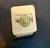 Metal 14k White Gold Diamond & Green Opal Chrome Diopside Cabochon Ring, 8 For Sale - Image 7 of 8