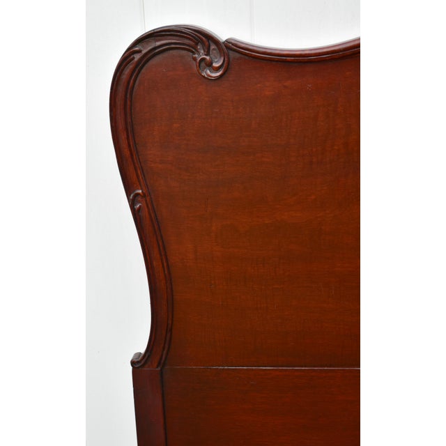 Vintage Mahogany Full Size French Style Headboard W/Burnished