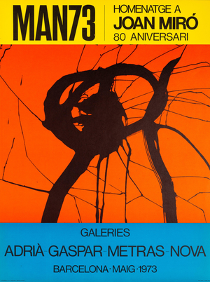 Joan Miro, Galerie Gaspar 1973 Poster, Lithograph