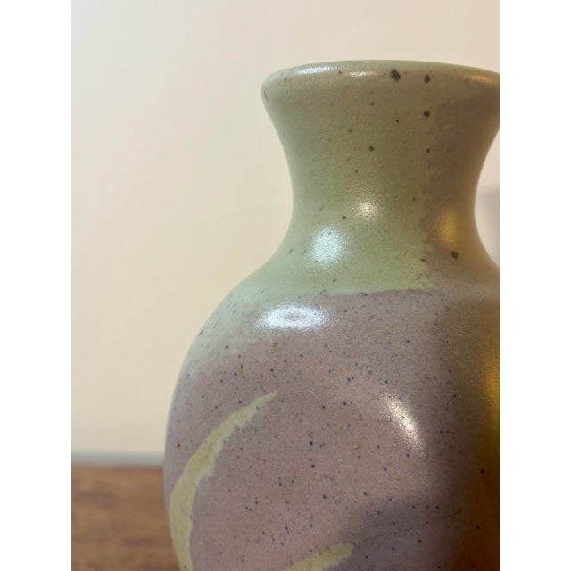 Vintage Mid-Century Modern Studio Pottery Vase, Signed For Sale - Image 4 of 7