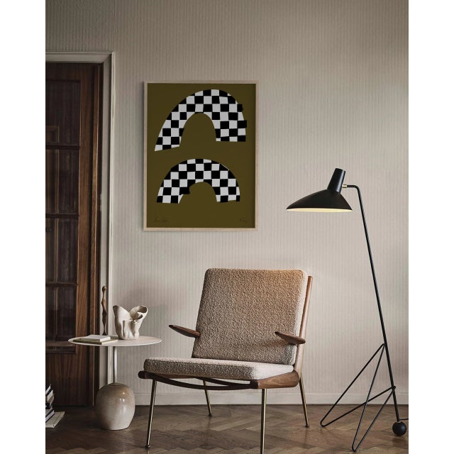 Contemporary Abstract Checkerboard Giclee Print For Sale - Image 4 of 5