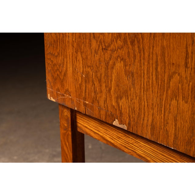 Antique Oak Visible Card Index Filing Cabinet Stand For Sale - Image 12 of 14