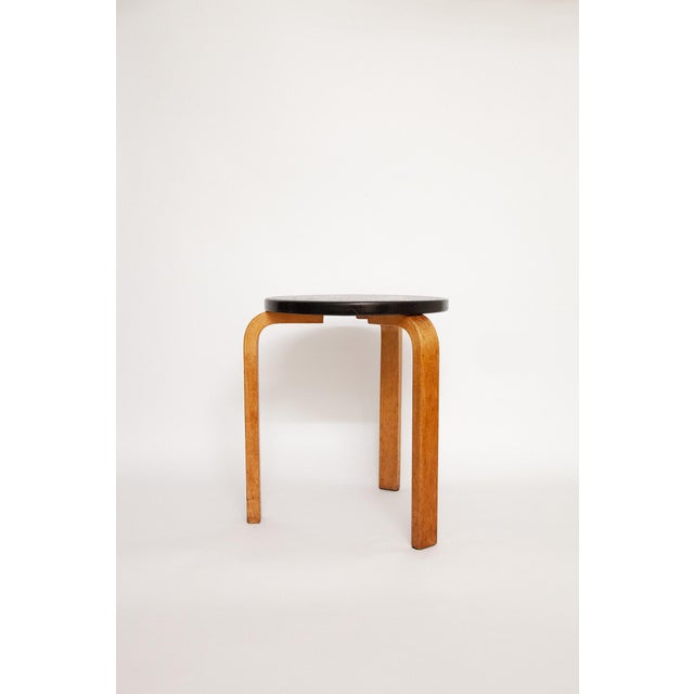Mid-Century Modern Vintage Swedish Stool by Alvar Aalto for Hedemora, 1940s For Sale - Image 3 of 7
