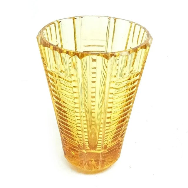 Polish Art Deco Vase from Josephine Glassworks, 1930s For Sale - Image 6 of 10