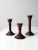 Vintage Wood Candlestick Holders Set of 3 For Sale - Image 10 of 11