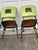 Metal Late 20th Century Woodard Black Iron Lime Green Dining/Patio Chairs - Set of 4 For Sale - Image 7 of 12