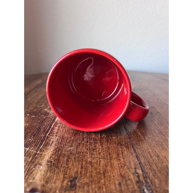 Traditional Late 20th Century Waechtersbach Mugs Red Valentine Made in Germany For Sale - Image 3 of 5