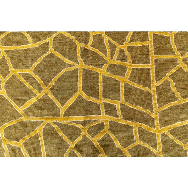Brown Abstract Modern “Skin” Rug – A Primal Pattern Reimagined, by Doris Leslie Blau For Sale - Image 8 of 8