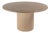 Kersten 54 In. W Round Wood Single Pedestal Base Dining Table, Light Driftwood For Sale