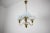 Mid-Century Brass Chandelier from Jablonec Glassworks, Czechoslovakia, 1970s For Sale - Image 3 of 14
