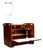 Freijó Wood Bar Cart with Chrome Wheels by Sergio Rodrigues, Brazil, 1960s - Lot 80A For Sale
