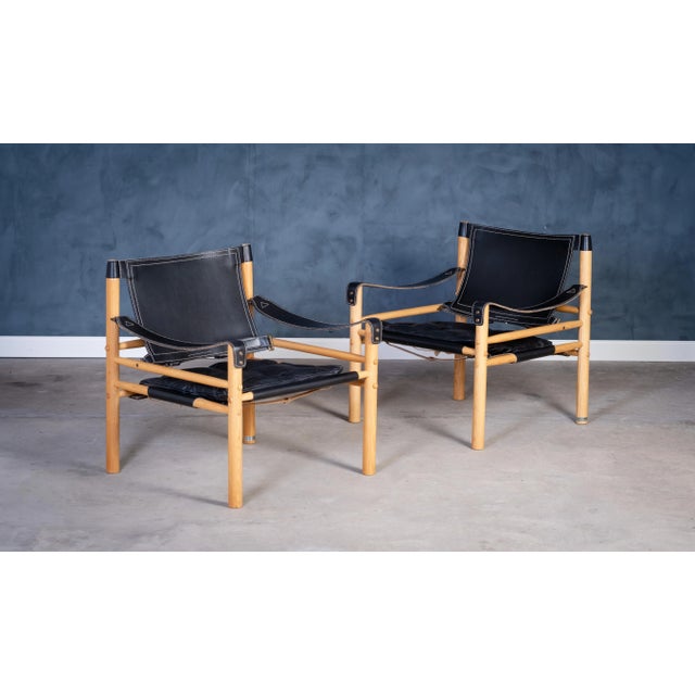 Mid-Century Modern Set of Safari Chairs by Arne Norell for Arne Norell Ab Sweden, 1960s For Sale - Image 3 of 13
