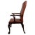 Brown Antique 19th Century English Mahogany Open Armchair with Claw Feet For Sale - Image 8 of 15