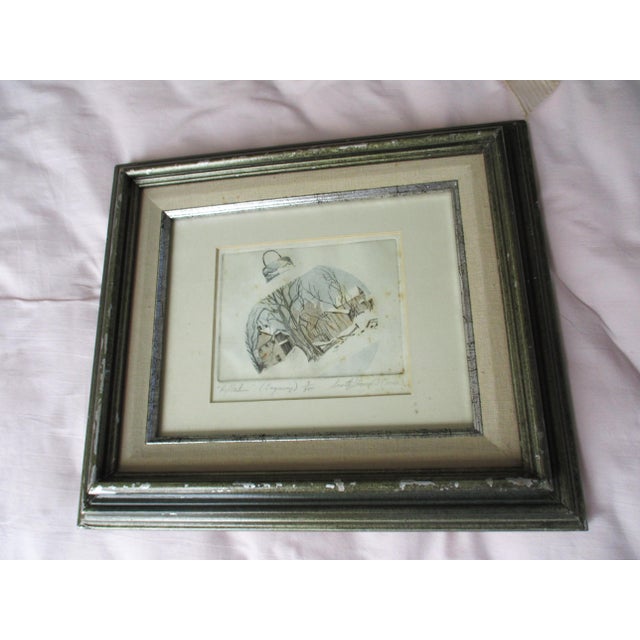 Vintage Christmas "Reflections" Artist Pencil Signed Limited Edition Engraving 3 / 500 For Sale - Image 11 of 11