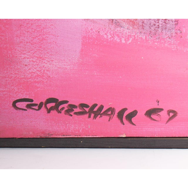 George Coggeshall 1969 Abstract Oil on Canvas Painting by George Coggeshall For Sale - Image 4 of 9