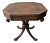 Antique English Regency Mahogany & Leather Top Side Table / End Table For Sale