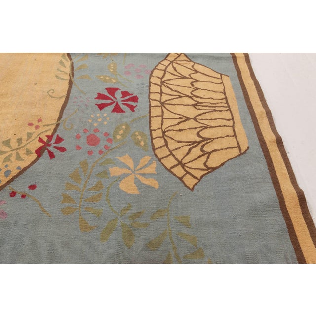 Early 21st Century Contemporary Abusson Style Floral Wool Rug by Thomas Jayne for Doris Leslie Blau For Sale - Image 5 of 8