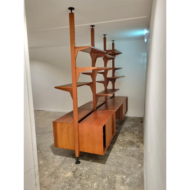 Royal Room-Divider Wall Unit in Teak by Poul Cadovius, Denmark, 1960 For Sale - Image 3 of 18