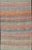 Measures: 3'2 x 9'7 Vintage Turkish Kilim Runner with Pastel Coral, Sage and Blue Stripes. Keivan Woven Arts /...